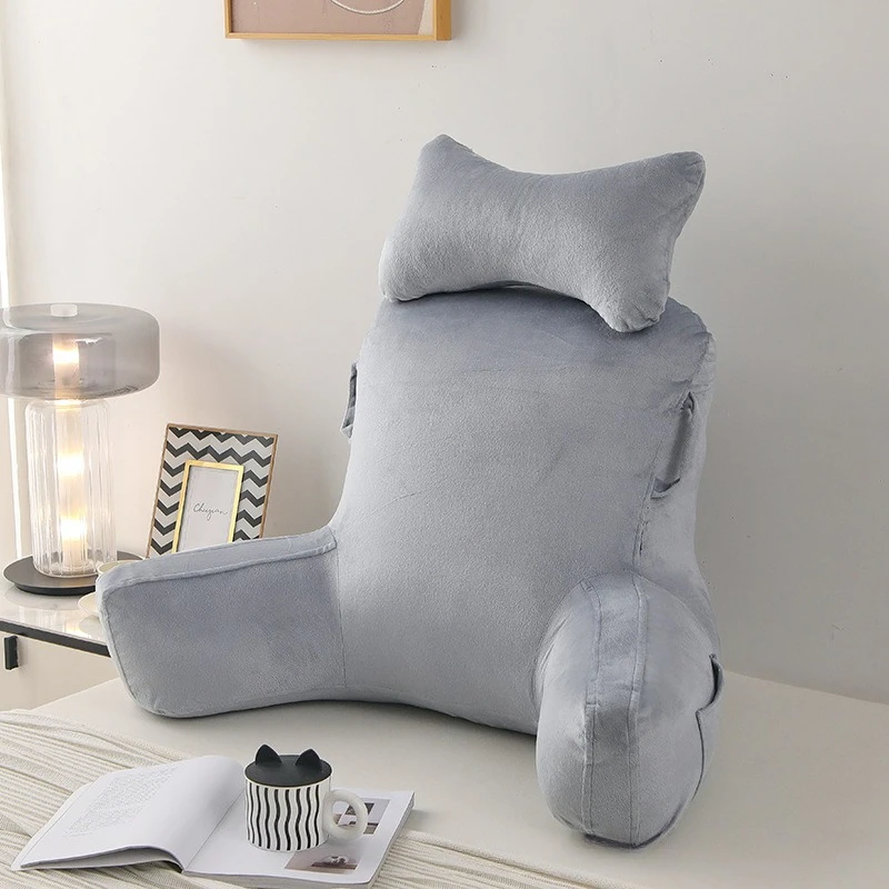 

Throw pillow Reading pillow has armrest cushion Pregnant women waist rest Lazy sofa backrest has liner, removable cross-border