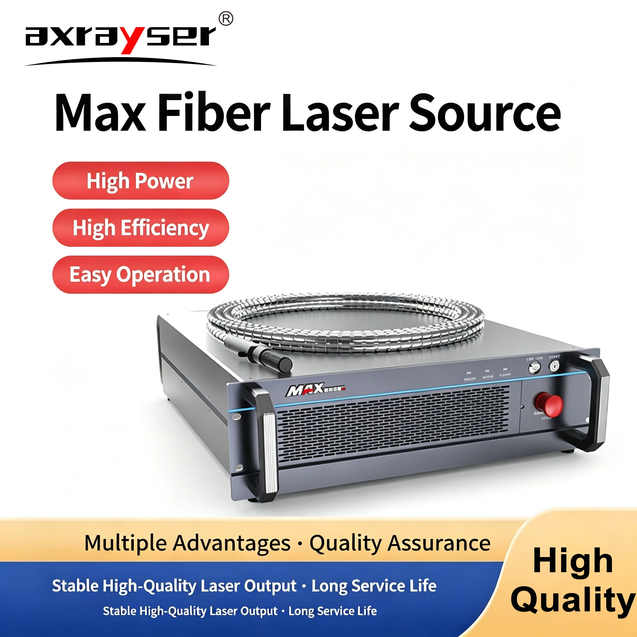MAX Fiber Laser Source 20X 100X 1500W 3000W Q-switched Pulsed MFP-30 MFP-50 for Laser Marking Welding Machine