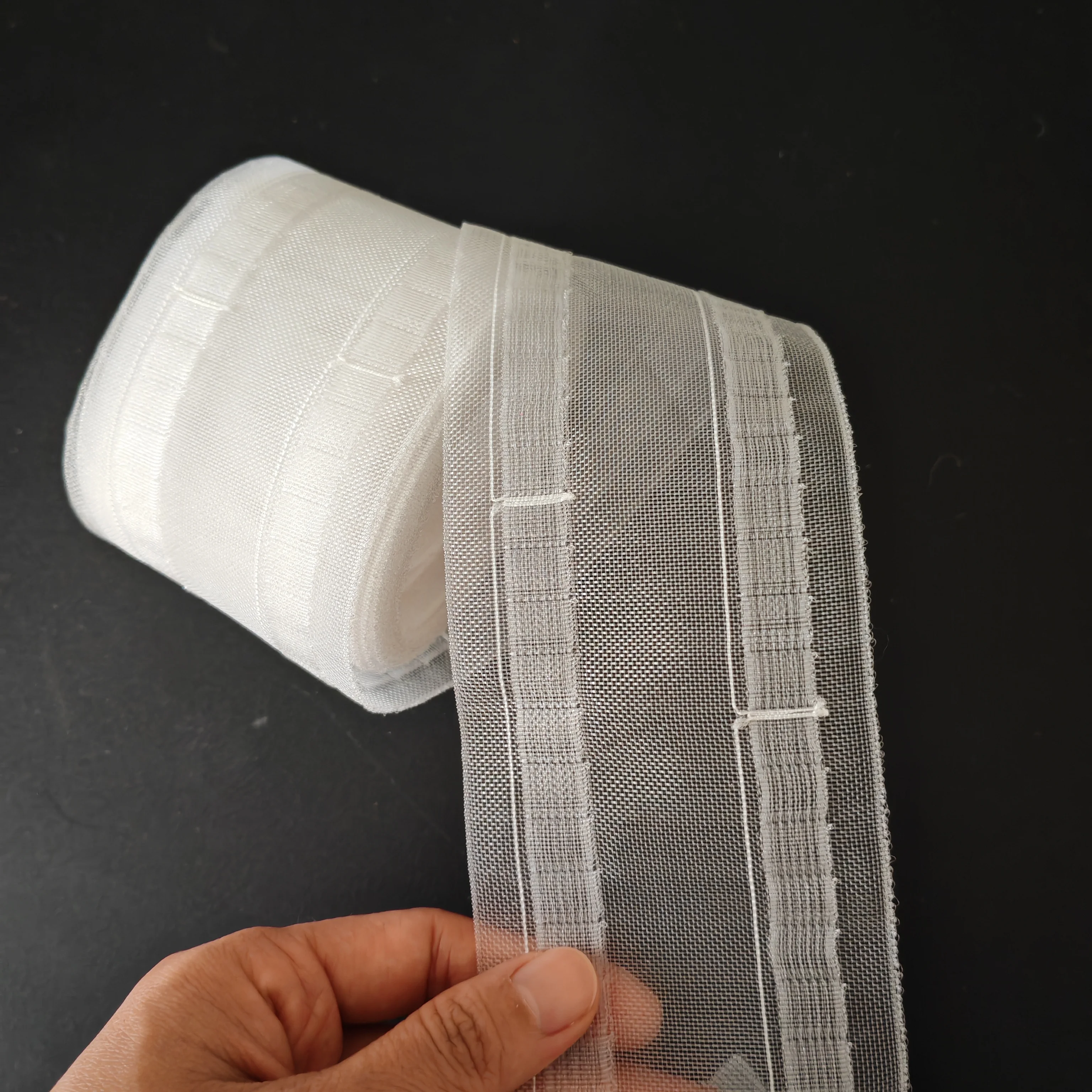 3m Transparent Wave Curtain Tape Polyester Sheer Pleated Curtain Header Tape DIY Sewing Drapery Window Curtain Making Accessorie