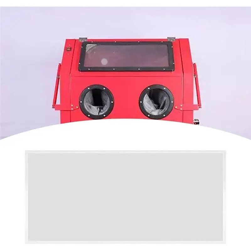 A55F-Sandblast Cabinet Lens Cover For Most Machines Clear Inner Protector Sand Blasting Film, 22X10inch