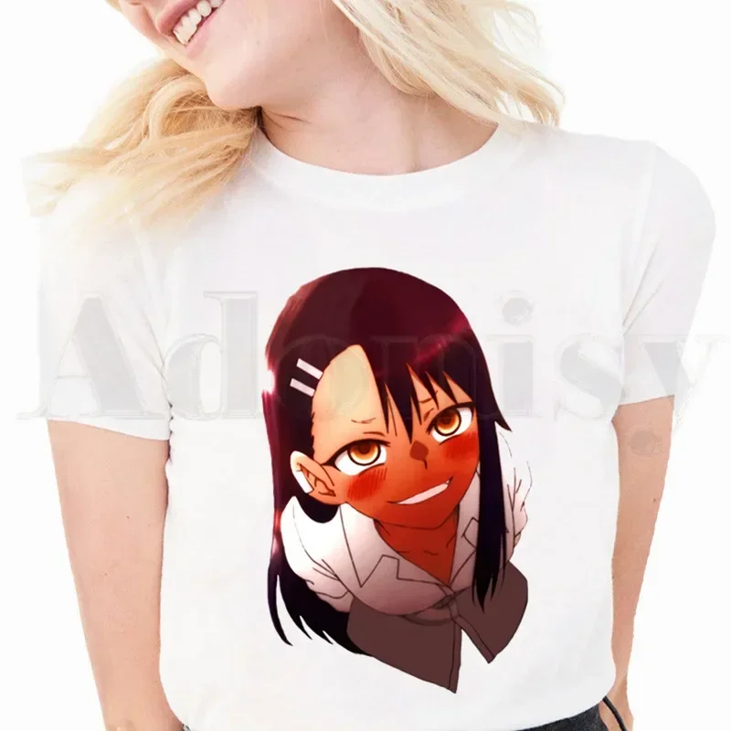 

Please Don't Bully Me, Nagatoro Short Sleeve Female Tops Tees Harajuku VintageT ShirtsMan's T-shirt