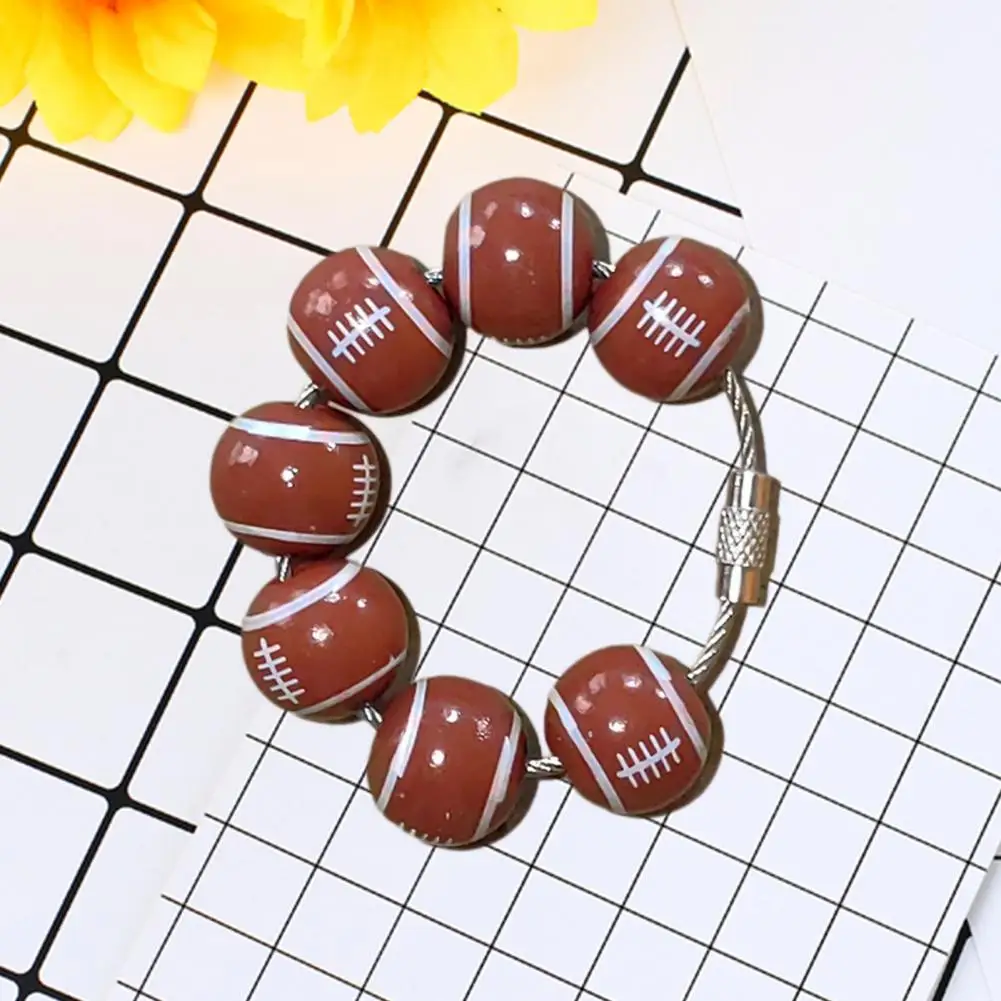 Sporty Bag Charm Sporty Baseball Bag Charm Pendant Beach Bag Hanging Ornament Set for Bogg Bags Wooden Beads with for Sports