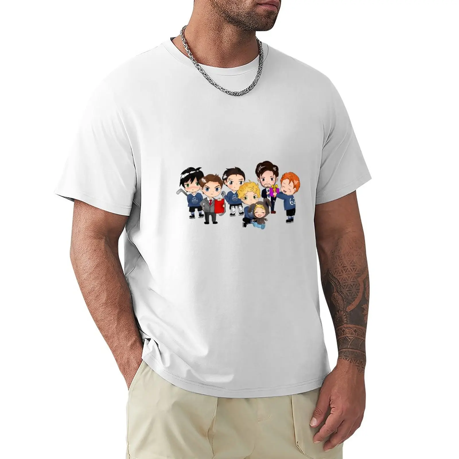 

Group Harrisburg Railers Chibis T-Shirt boys whites summer top oversized t shirt men