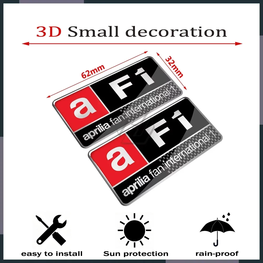 

3D Resin Motorcycle Sticker For Aprilia Fi APR GPR RS RS4 RSV4 Tuono V4 Etc Motorcycle Decoration