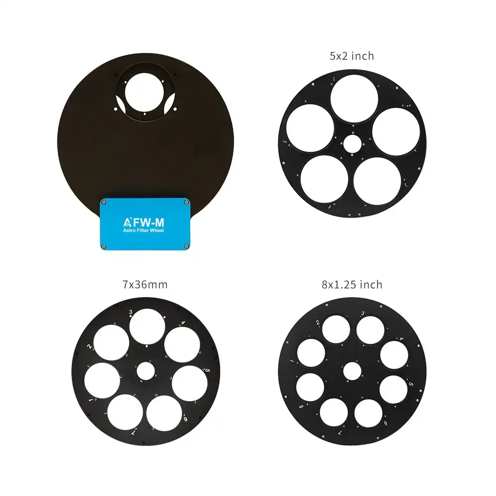 TOUPTEK AFW-M 1.25inch 5 hole 7 hole 8 hole wheel electric filter astronomical telescope accessories astronomy photography