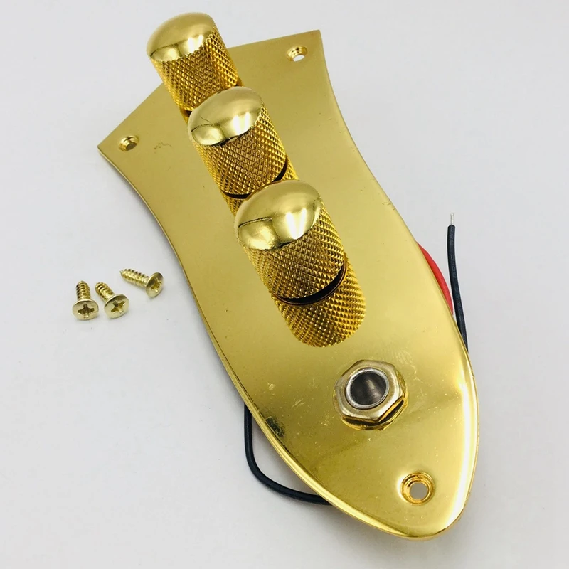 Jazz Bass Control Plate Wired ,For Fender For Jazz Bass Replacement Plated Wired Loaded Control Plate