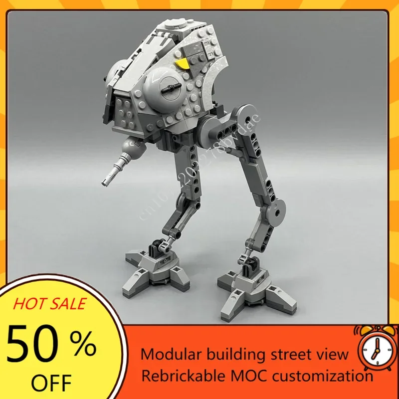 324PCS AT-DP Ruimteoorlog Militaire MOC Ruimteschip Battle Model Aangepaste puzzels Architectuur DIY Onderwijs Assemblagemodel Speelgoed Cadeau