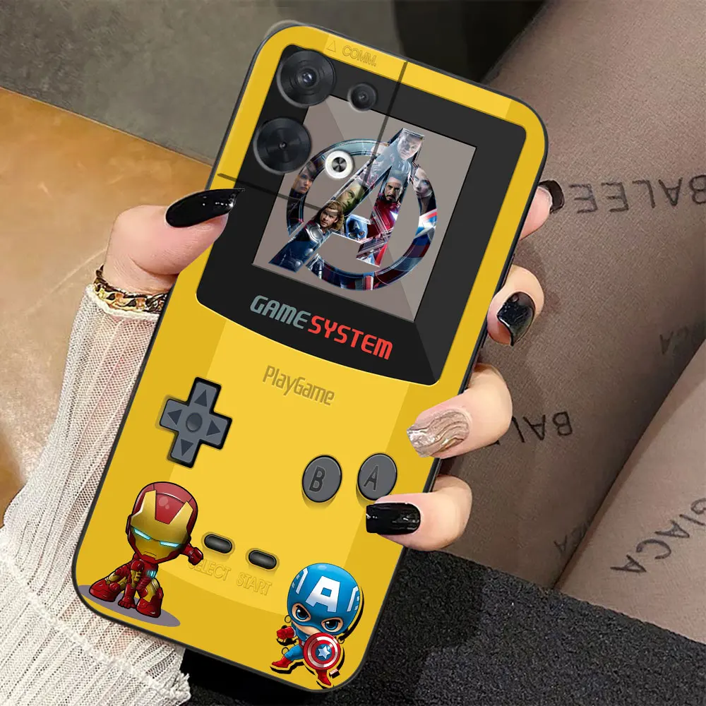 G-Game-Boy الرجل العنكبوت الحديدي غطاء جراب هاتف ل ممن لهم رينو 14 14F 13 13F 12 11 11F 10 8 8T 7Z 7 6 5 5F 4 4F لايت برو زائد