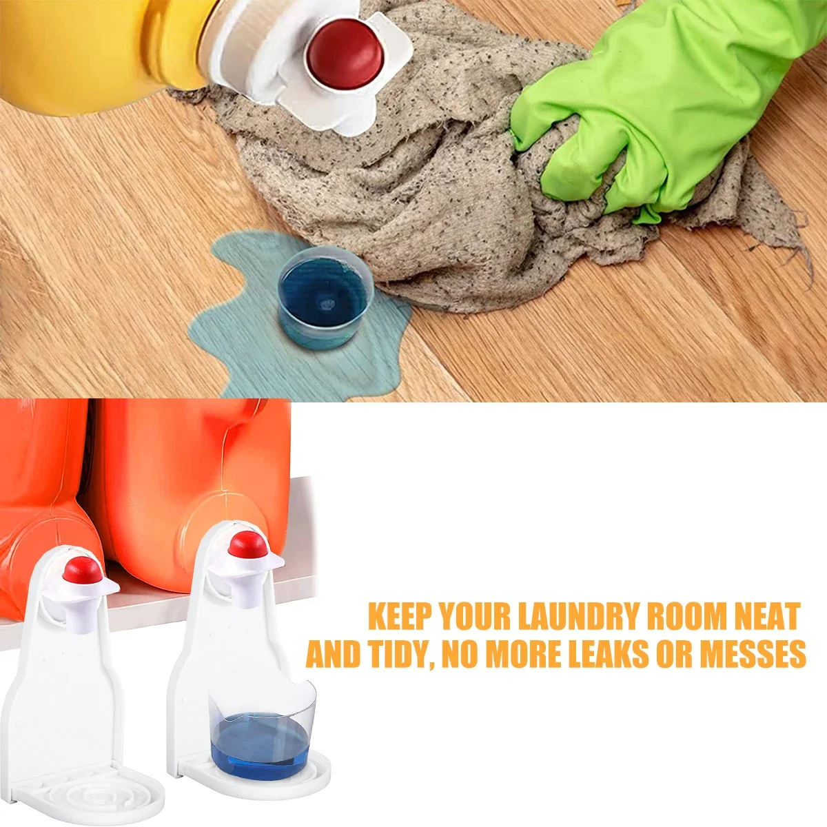 2 pcs Washing Liquid Cup Holder Laundry Detergent Holder Anti-spill Laundry Detergent Drip Catcher Cup Holder Storage Tray Tools