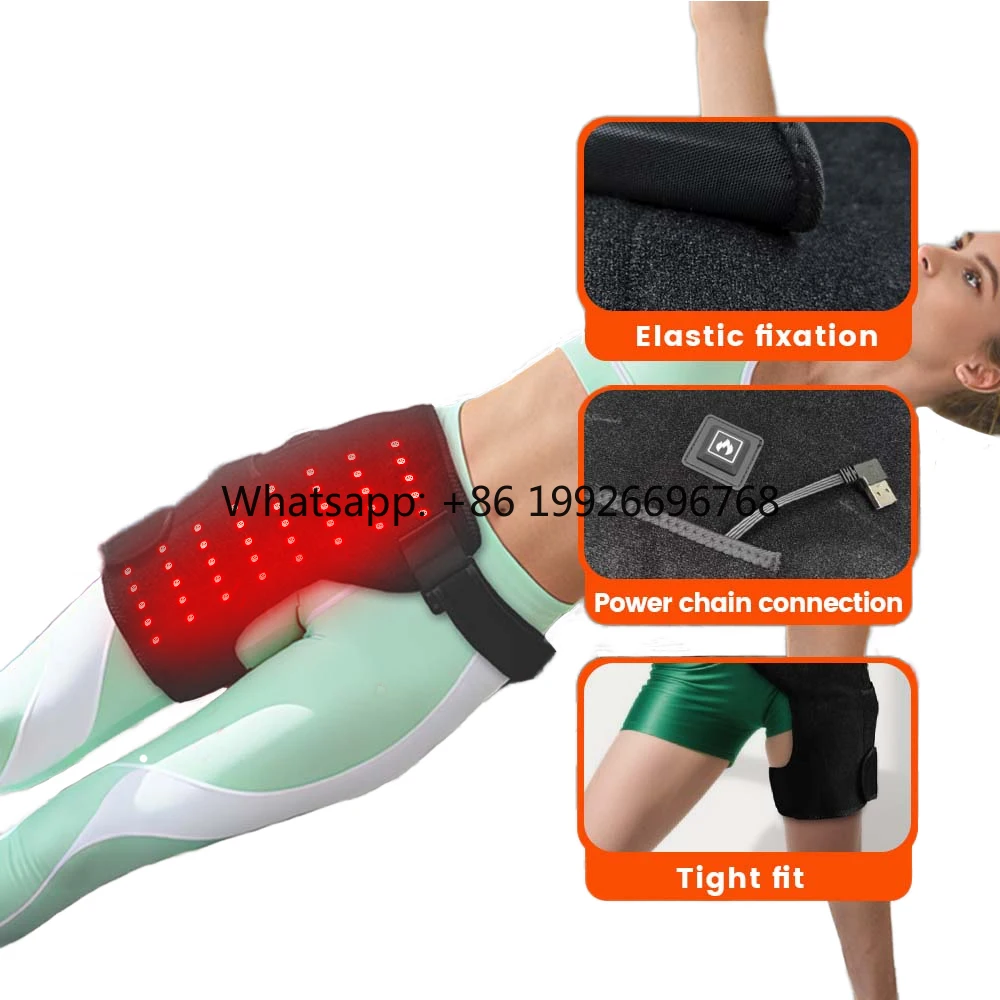 

3 модели 660 нм светодиодный нагревательный инфракрасный пояс для терапии красным светом на бедрах для бедер