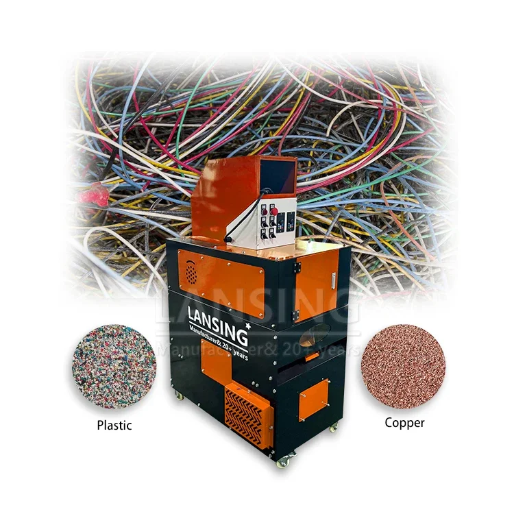 LX-150 30-40kg/h Competitive Price Of Dry Scrap Cable Wire Separating And Recycling Equipment Popular In Recycling Market