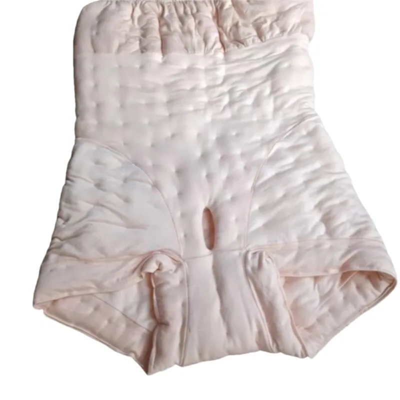 

Women Handmade Panties Men High-waisted Briefs Filled Cotton Thickening Puffy Warm Belly Pants ABDL Fetish Underpants Party