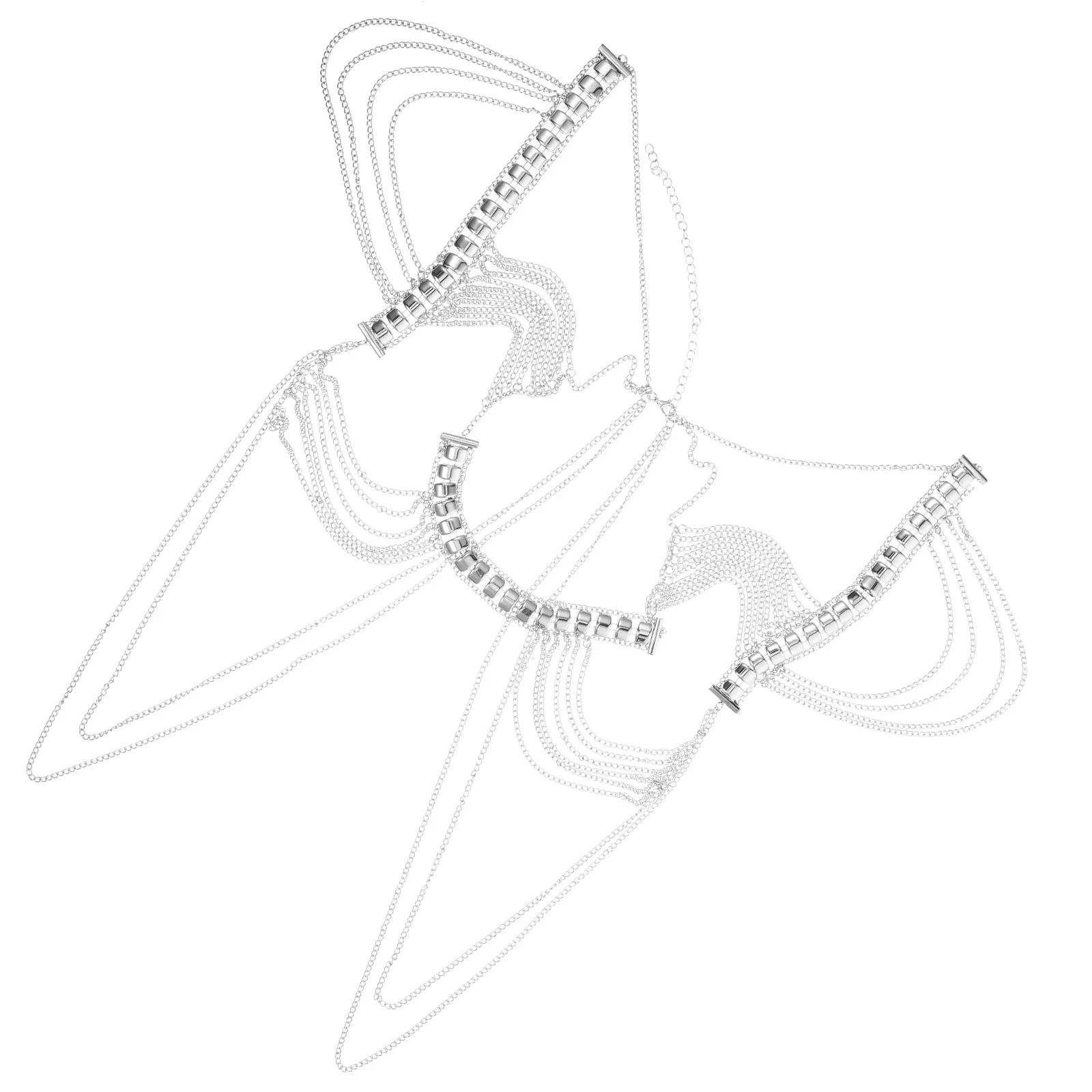 Stylish Tassel Shoulder Chain for Women Alloy Body Chain Comfortable Lightweight Wear for Masquerade Festival Beach Outings