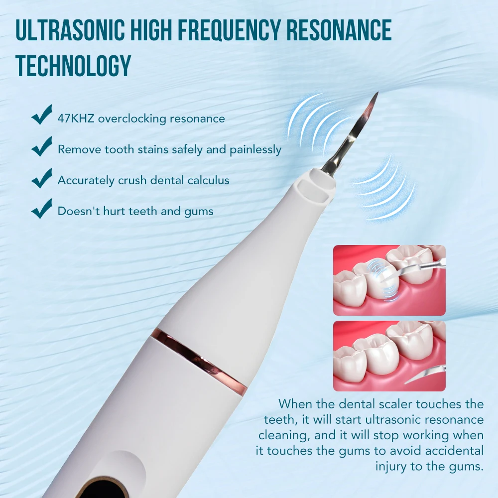 Visual Ultrasonic Irrigator Dental Scaler Calculus Oral Tartar Remover Tooth Stain Cleaner LED Teeth Whitening Cleaning tools