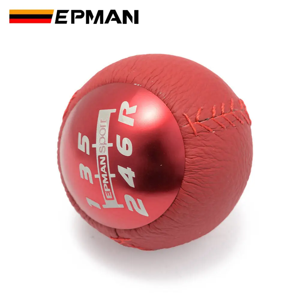 EPMAN JDM Style Leather Car Gear Shift Knob M10x1.5 for Honda CRZ