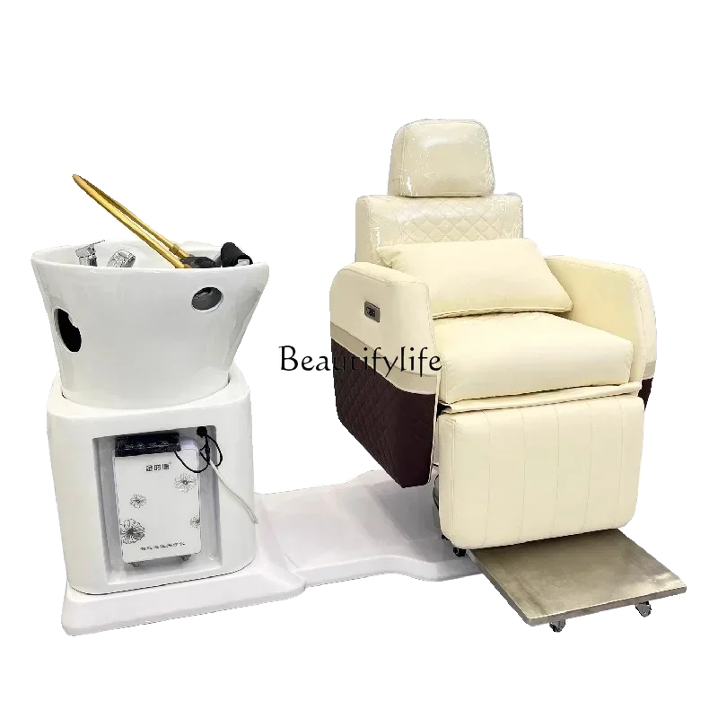 Intelligent High-End Hair Care Chair Rotating Electric Flushing Bed Multifunctional Electric Shampoo Chair