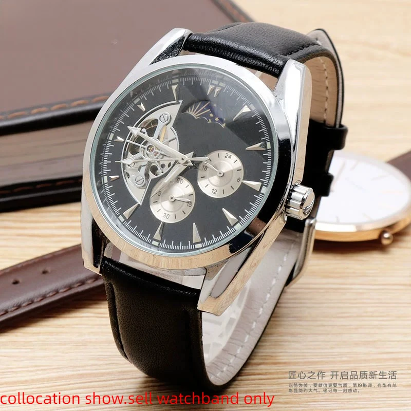 Smooth Genuine Calfskin Leather Watchband 18mm 19mm 20mm 21mm 22mm 23 Soft Straps Automatic Butterfly Buckle Business Watch Band