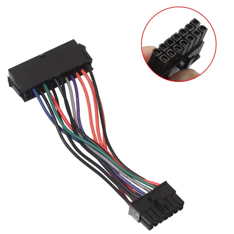 New ATX PSU Standard 24Pin Female to Mini 24P Male Internal Power Adapter Converter Cable For DELL 780 980 760