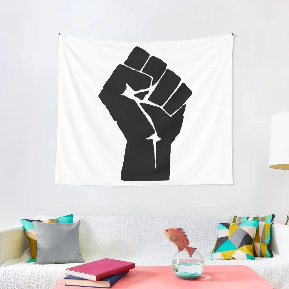 

Black Power Fist Tapestry Room Decoration Korean Style Bedroom Decor Aesthetic Room Decor Cute Tapestry