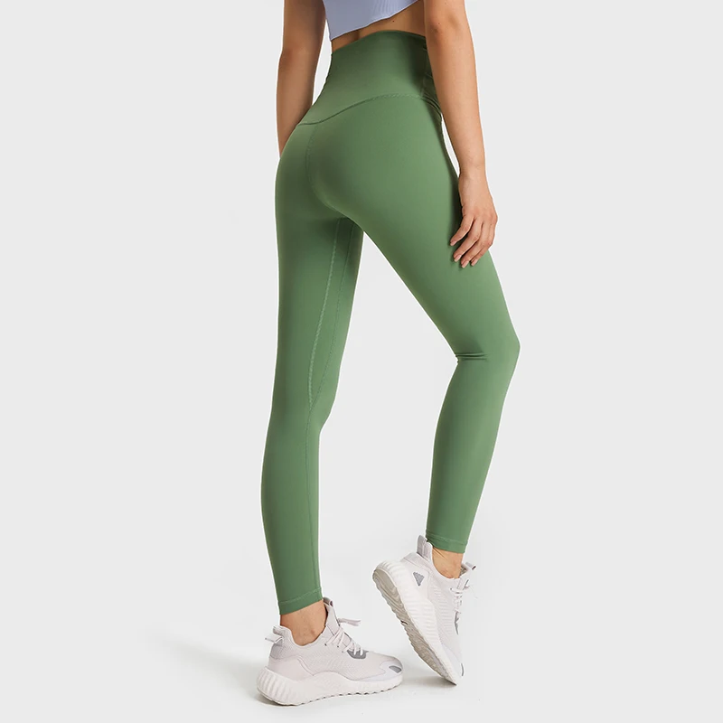 Legginsy ukryta kieszeń z Ultra wysokim stanem, kobiety nago, Slim Fit, treningowe sportowe legginsy do jogi