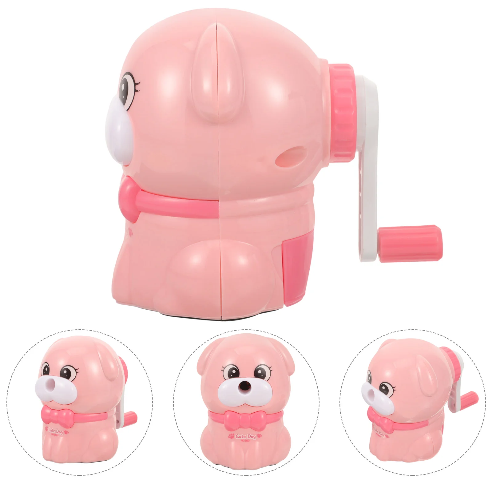 

Puppy Pencil Sharpener Mechanical Convenient Kids Accessory Cute Small Sharpeners Manual Dog Alloy Adorable Child Student