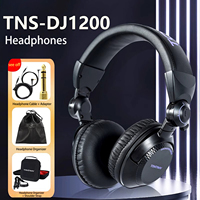 Hellodogi TNS-DJ1200 Headphones Foldable Smart Noise Cancelling Monitoring Heavy Bass HIFI Earphones with Earphone Storage Bag