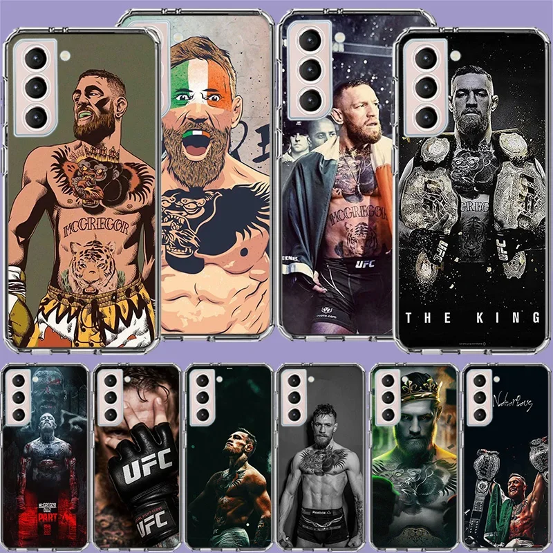 Conor Mcgregor The King Phone Case For Samsung Galaxy S24 S22 Ultra Capa S21 S23 FE S20 S10 S9 S8 Plus S10E S7 Edge Cover Shell