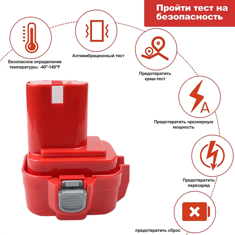 New 12V 3500mAh Battery For Makita PA12 Ni-Mh Battery For Makita 1200 1220 1201 1222 1233SA/B1235 192681-5 Power Tool Batteries