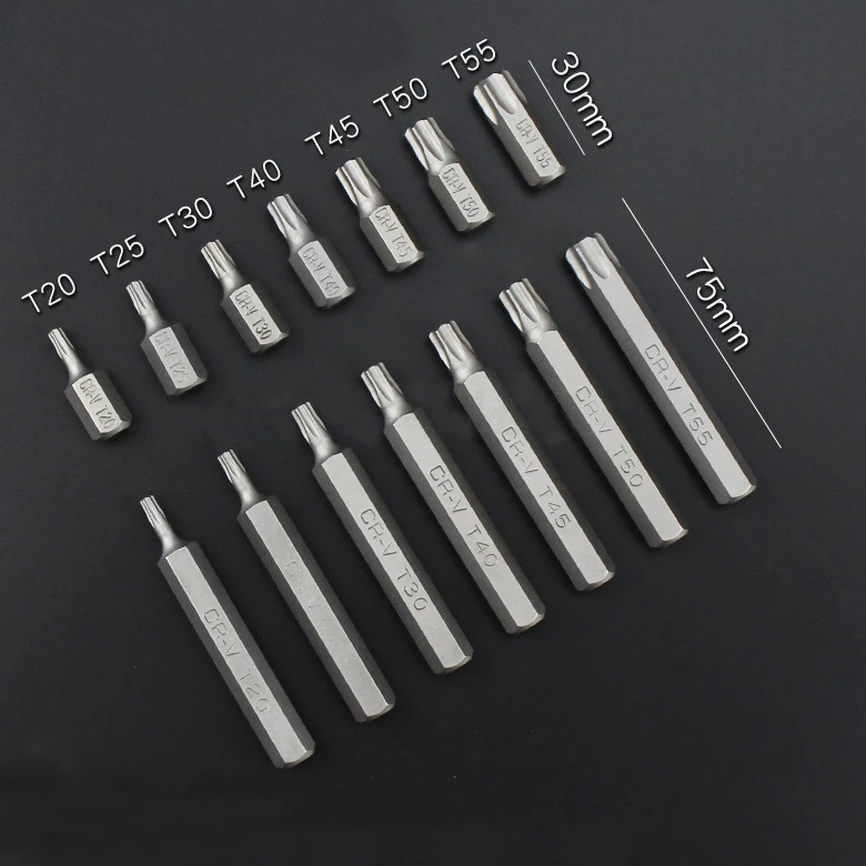 40Pcs 1/2in 3/8in Adaptor Drive Shank Hex Torx XZN Spline Star Impact Socket Set Metric Socket Set Ratchet Driver Socket Wrench