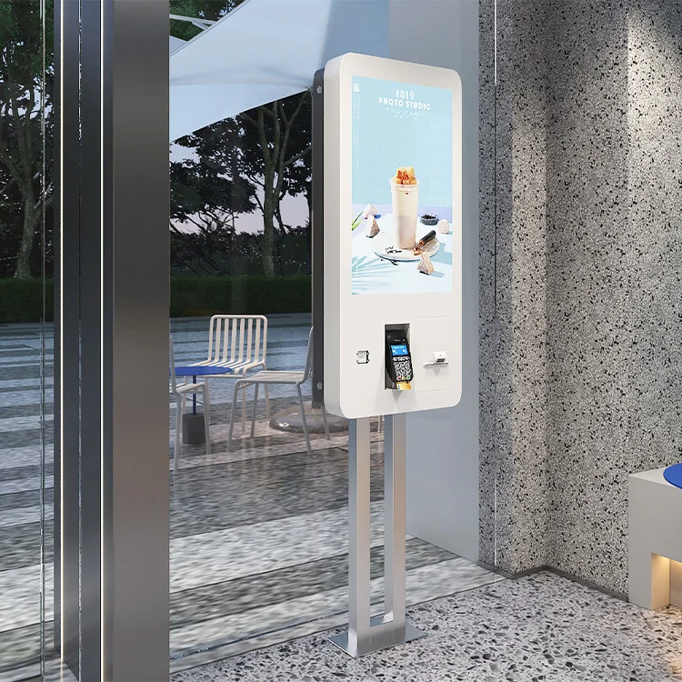 Informações interativas do quiosque do pagamento do auto-serviço da tela de toque de 24 polegadas vende quiosque com função SDK