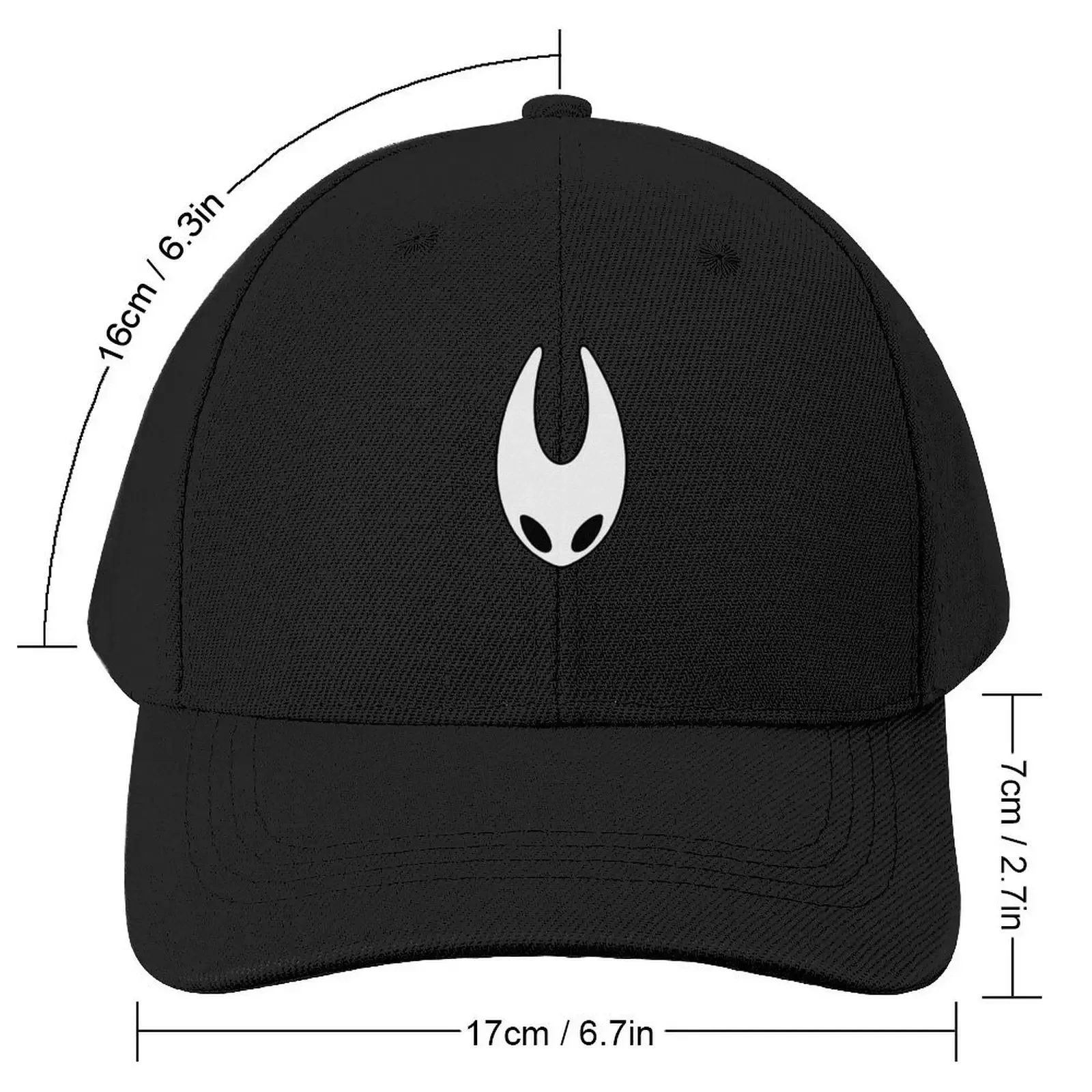 Hollow Knight Silksong Hornet Mask Face Border Pattern Baseball Cap Big Size Hat Christmas Hat Hat Luxury Brand Women's Men's