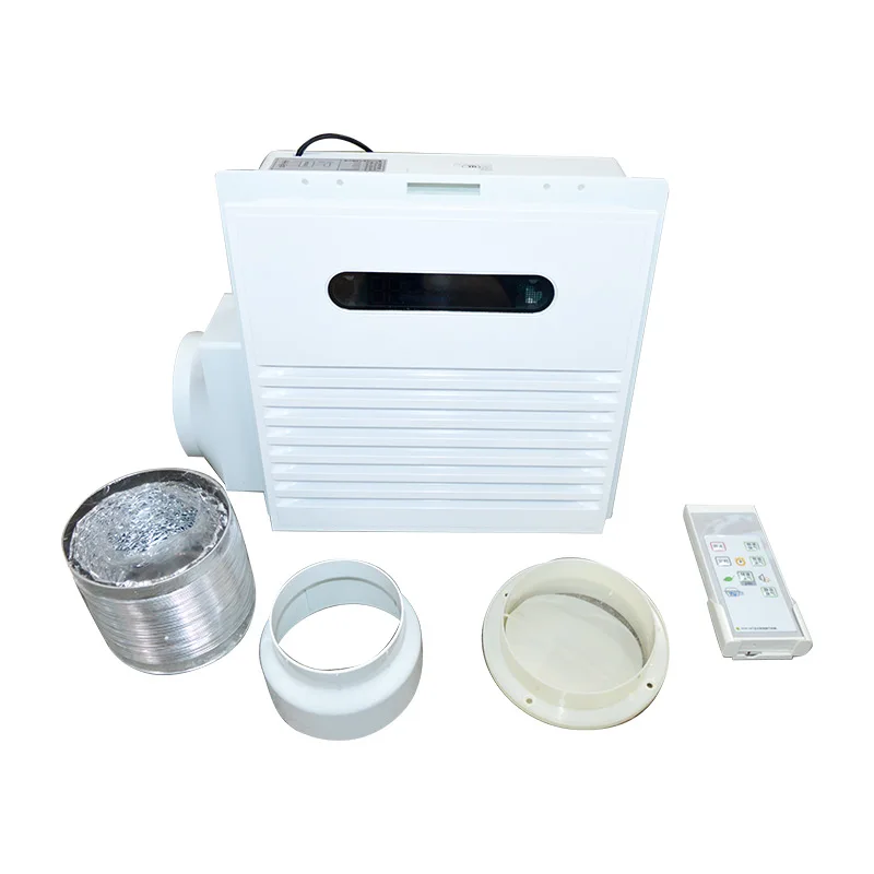 통합 배기 선풍기 환풍기 공기 추출기, 리모컨 강력한 흡입 및 저소음, 주방 욕실 공기 선풍기