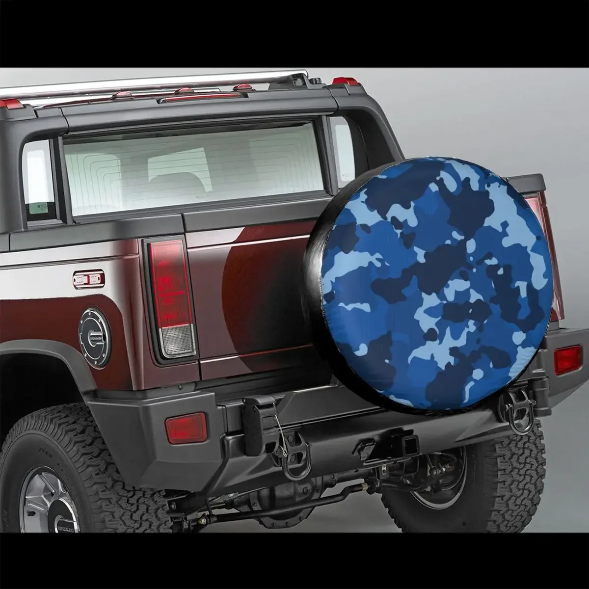 Camouflage Army Air Force Blue Spare Tire Cover Dust-Proof Military Camo Wheel Covers for Suzuki Mitsubish 14