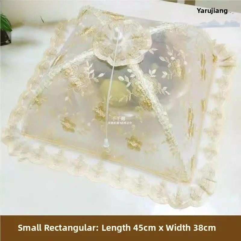 Large Square round Food Cover Rectangular Table Dustproof Flyproof Home Use Restaurant Style Dining Table Cover Household Org... - view 2