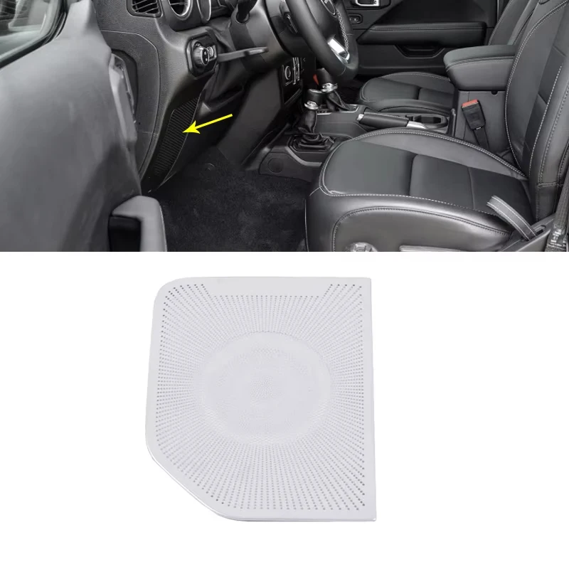 Car Audio Speaker Cover Trim  For Jeep Wrangler JL 2018 2019 2020 Front Pillar A Stereo Speaker Audio Loudspeaker Sound Molding