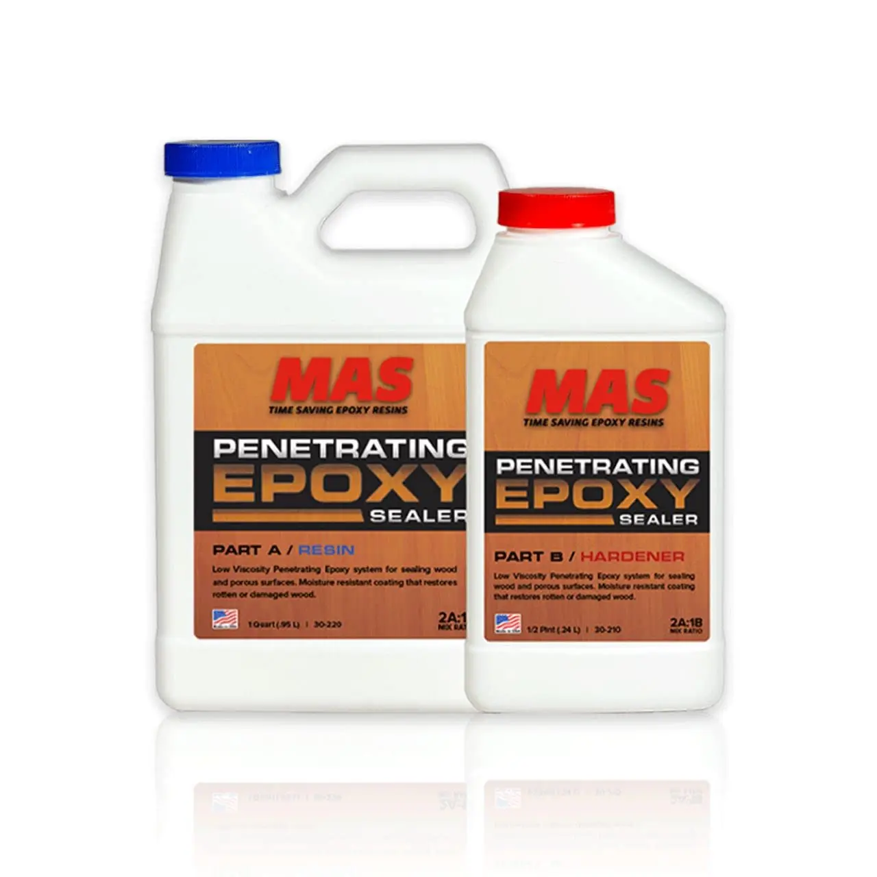 xies Wood Stabilizer - Two-Part Epoxy Sealer For Rot Repair And Restoration (1.5 Quart)