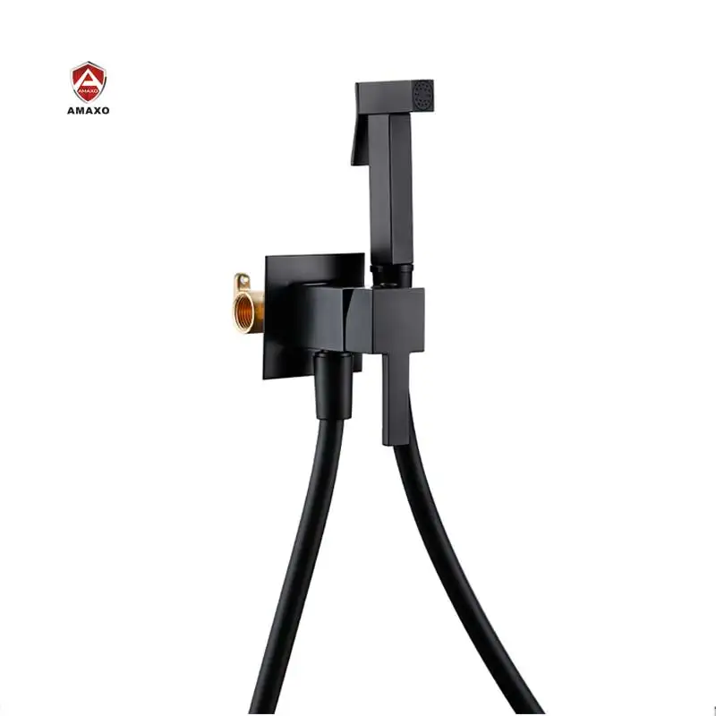 

AMAXO Bidet Sprayer Hand Held Bidet Spray Shower Head Toilet Portable Brass Sprayer Bidet Set