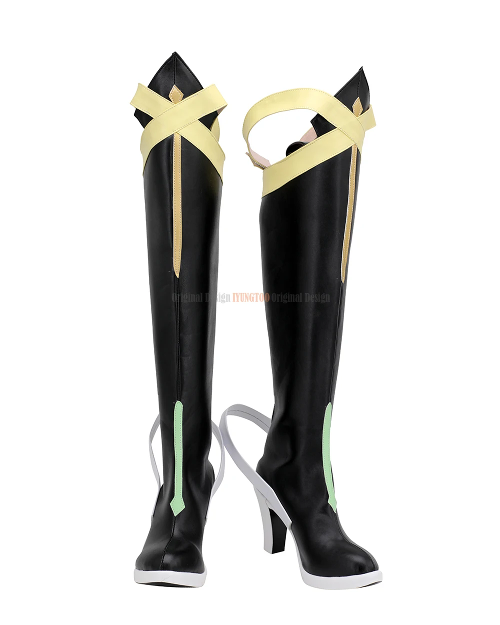 SAO Solus Shino High Heel Shoes Cosplay Sword Art Online Alicization Shino Cosplay Boots Leather Black Shoes