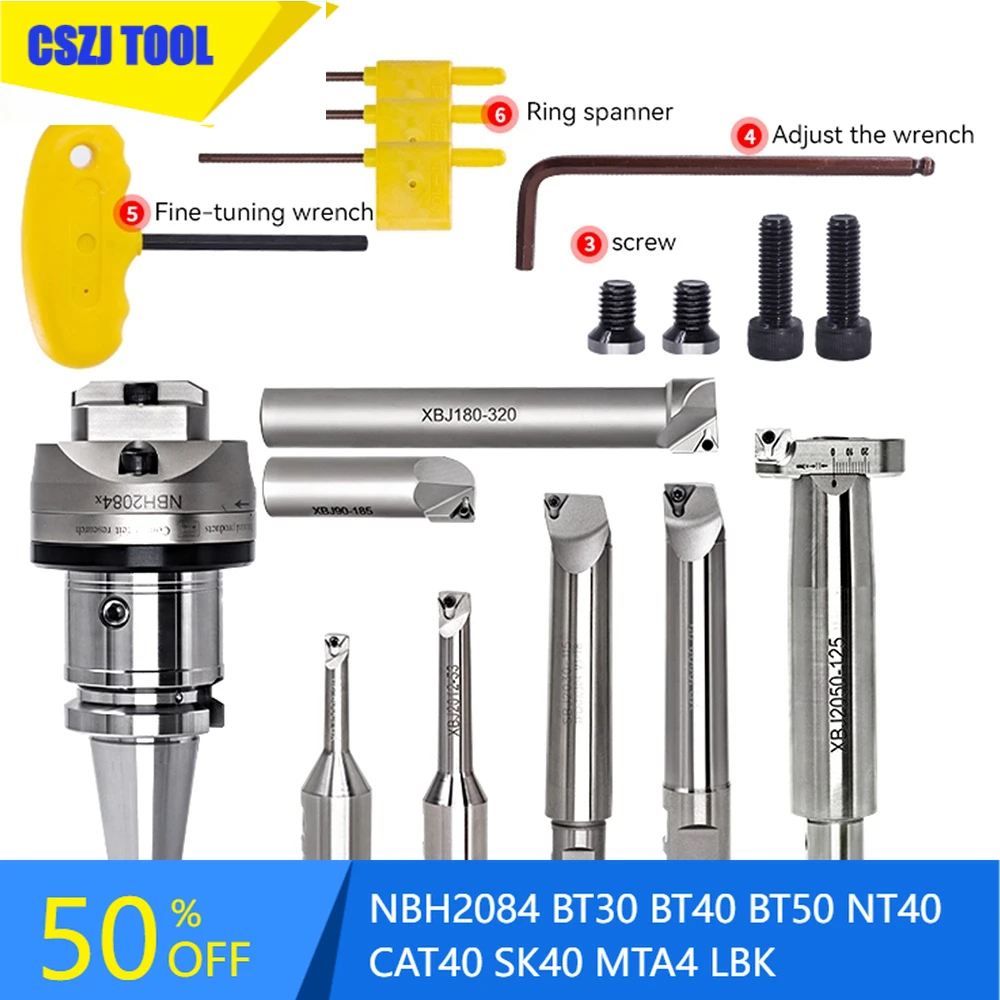 

CSZJ NBH2084 BT30 BT40 BT50 NT40 CAT40 SK40 MTA4 LBK boring tool NBH2084X Tool holder fine tune Boring head boring tool NBH2084X