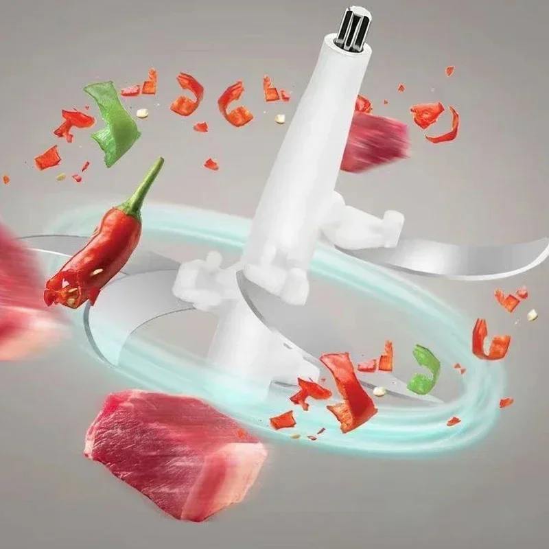 مفرمة اللحم الكهربائية سعة 5 لتر، مفرمة طعام منزلية متعددة الوظائف، ماكينة تقطيع اللحوم والخضروات والمطبخ، ماكينة تجهيز الطعام