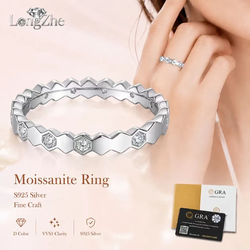 

Moissanite Ring 1.0CT 6.5mm S925 Silver 18K Gold Plated Twist Band Classic Solitaire Engagement Wedding Jewelry for Women
