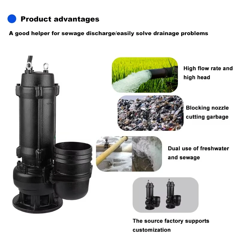 Dirty Water Pumping Machine Self Priming Sewage Pump for Sewage Feces Water Treatment
