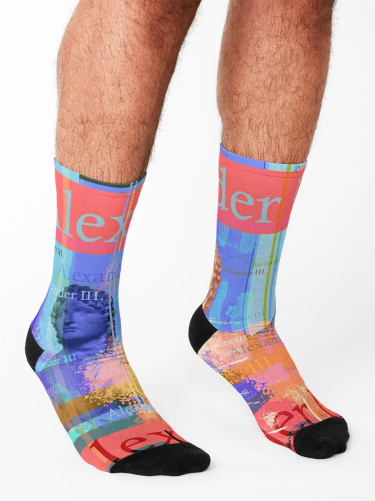 Alexander the Great, famous conqueror Socks kawaii Stockings aesthetic luxury Socks Women Men's