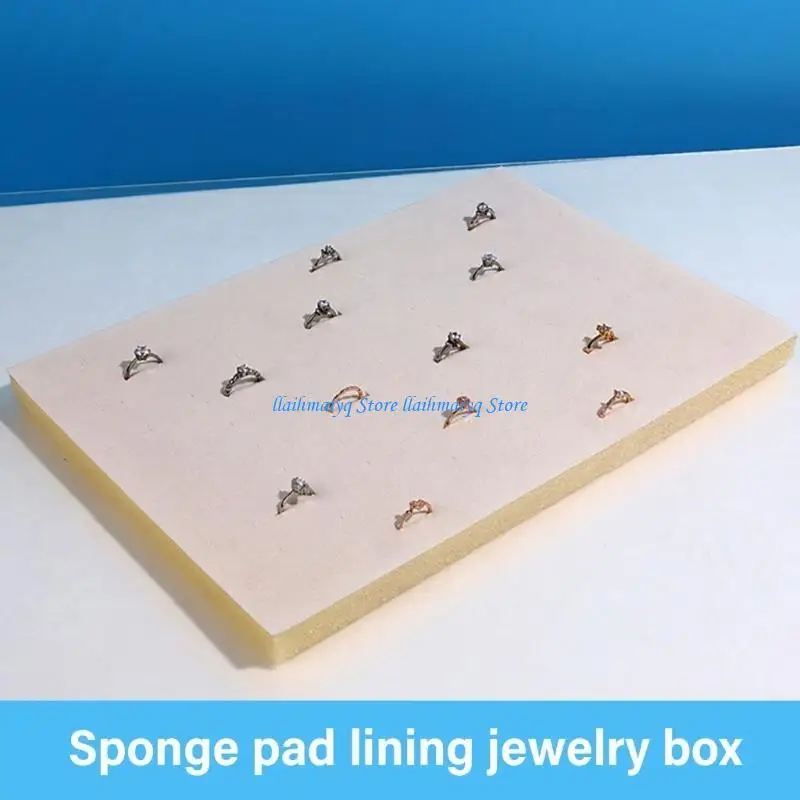 573B Multipurpose Jewelry Foam Inserts Storage Box Accessory for Display Cases Sturdy Sponge Protective for Valuables