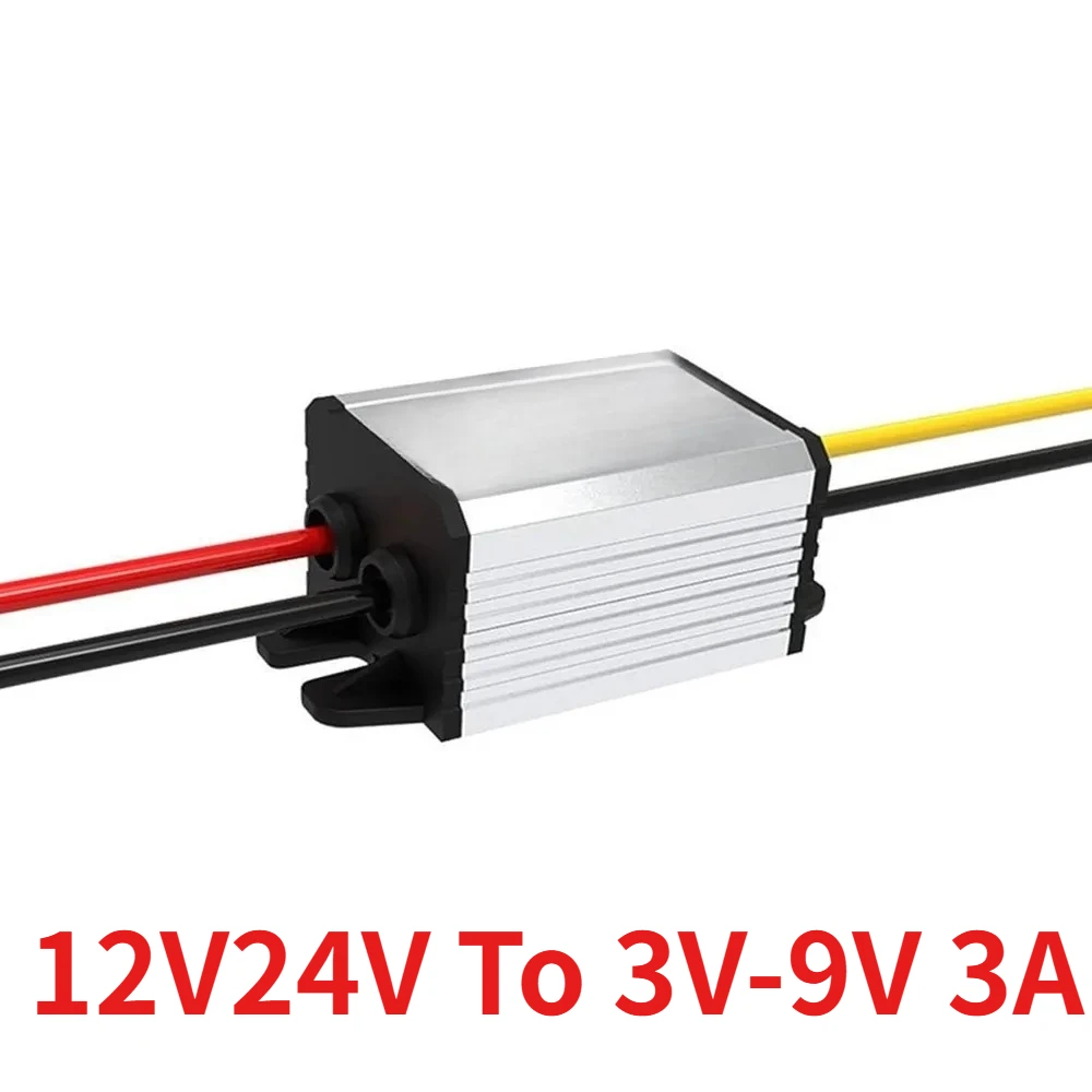 12V24V To 3V-9V 3A Converter DC Buck Voltage Regulator Transformer Power Supply Car Converter With Led Light Car Truck Boat