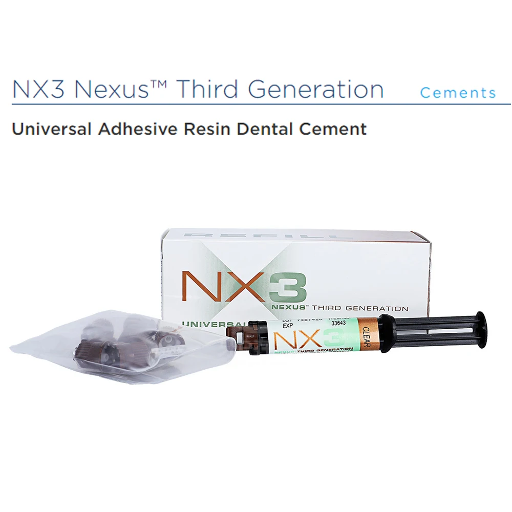 NX 3 Kerr Dental Dual Cement Permanent Universal Adhesive Resin Teeth Crown Nexus Automix Dual Cure Composite Dentist Products