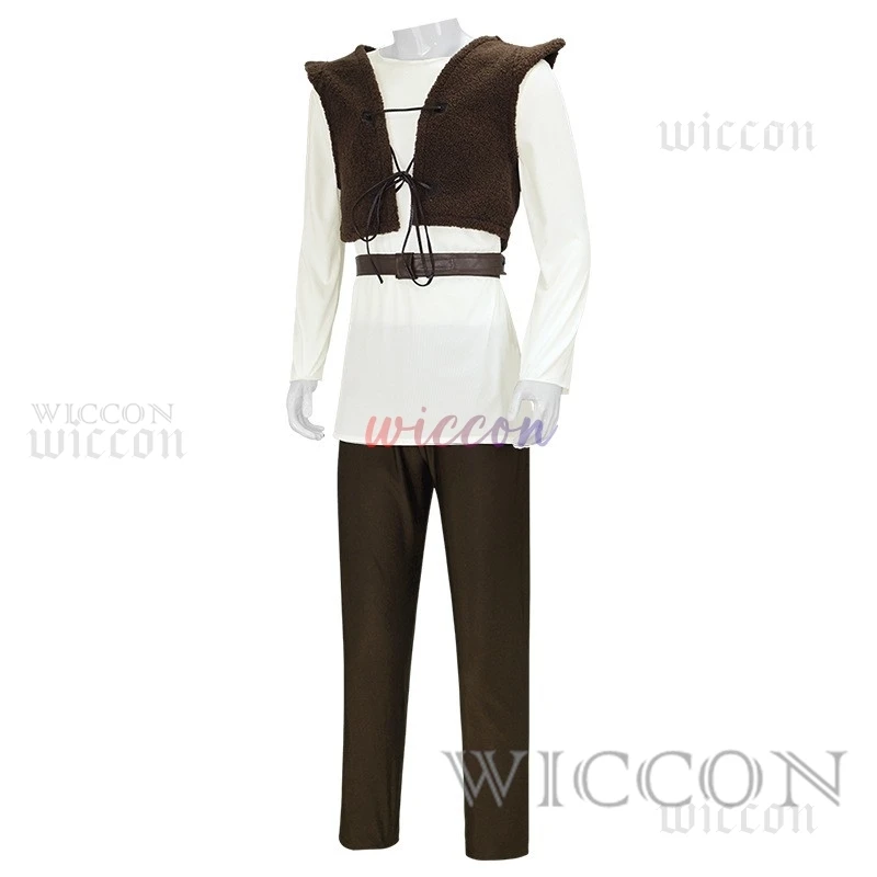 Film Monster Shrek kostiumy Cosplay maska ​​Shrek Top kamizelka spodnie dla mężczyzn wydajność do odgrywania ról Halloween karnawałowe stroje imprezowe — zdjęcie 3