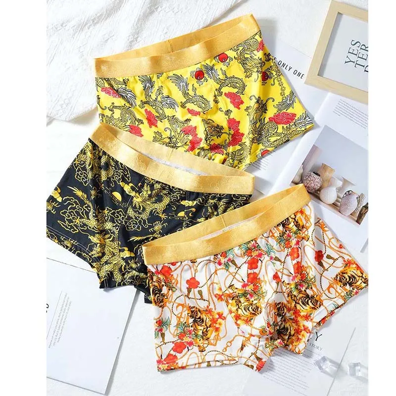 8pcs Men Boxer New Boxer Men Underwear Men Underpants Ice Silk Sexy Boxer Shorts Breathable Men\'s Underwear Plus Size 5XL 6XL