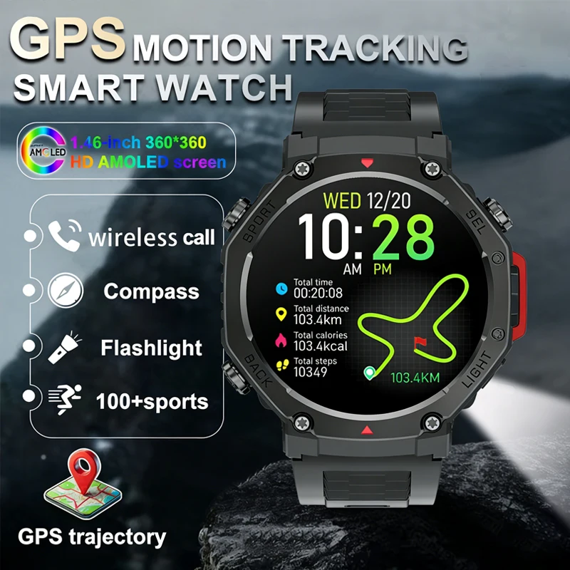 

New Smart Watch 8 GPS Track Smart Watches Men Sports Heart Rate Wireless Call NFC IP68 Waterproof Compass Men Smartwatch 8 Mini