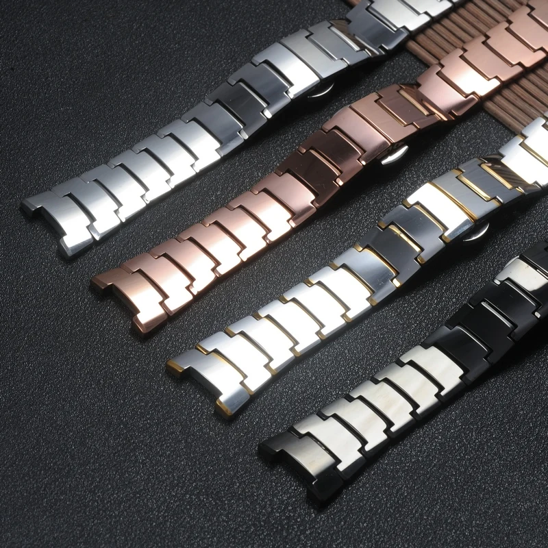 Watch Band Tungsten Steel Watch Bracelet FOR RADO 6020 Butterfly Buckle Watch Straps Bolton Notch 11mm*22mm 7mm*15mm watch Chain